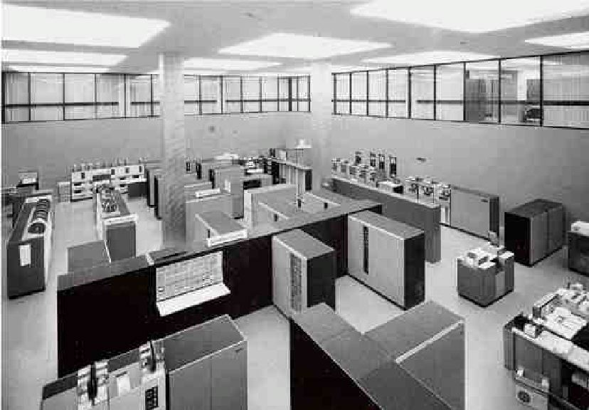 1970 -- Inside the University of Waterloo computer room.